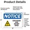 Signmission Explosive Gas Do Not Open Sign, Vinyl Decal, 7in W x 5in L, 2PK OS-2PACK-NS-D-57-L-12275 - alternate 3
